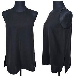 Vince Black Basic Sleeveless Keyhole Back Heavy Knit Layering Tank Top Size XS